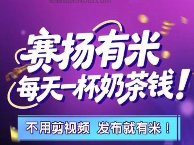 乐平【赛扬有米】宝妈学生居家线上视频代发兼职平台，0撸赚米项目